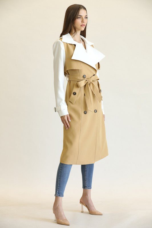 Chelsea Stretch Trench Coat - Fashion Elixir