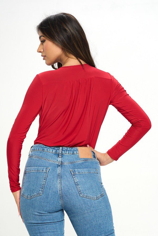 Red Lipstick Bodysuit - Fashion Elixir